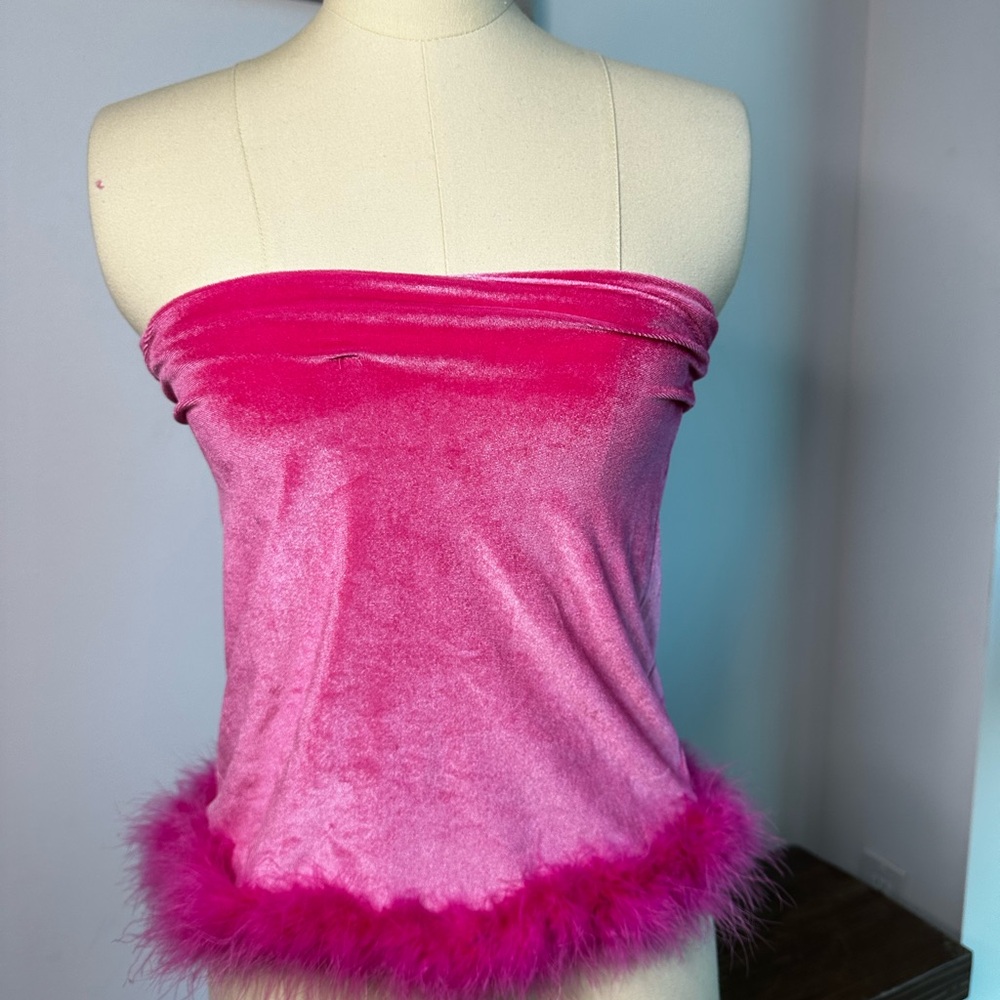 Sugar Thrillz Pink Velvet Camisole